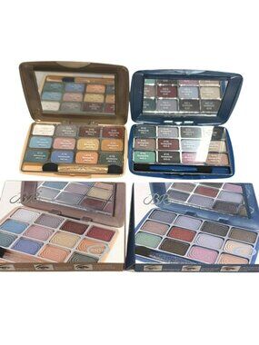 24 Color Matte & Shimmer Eyeshadow Palettes With Applicator Compact Design